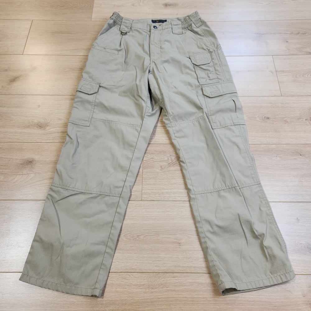 5.11 Tactical Taclite Pro Pants Mens 32x30 Beige Cargo Ripstop Tactical Workwear